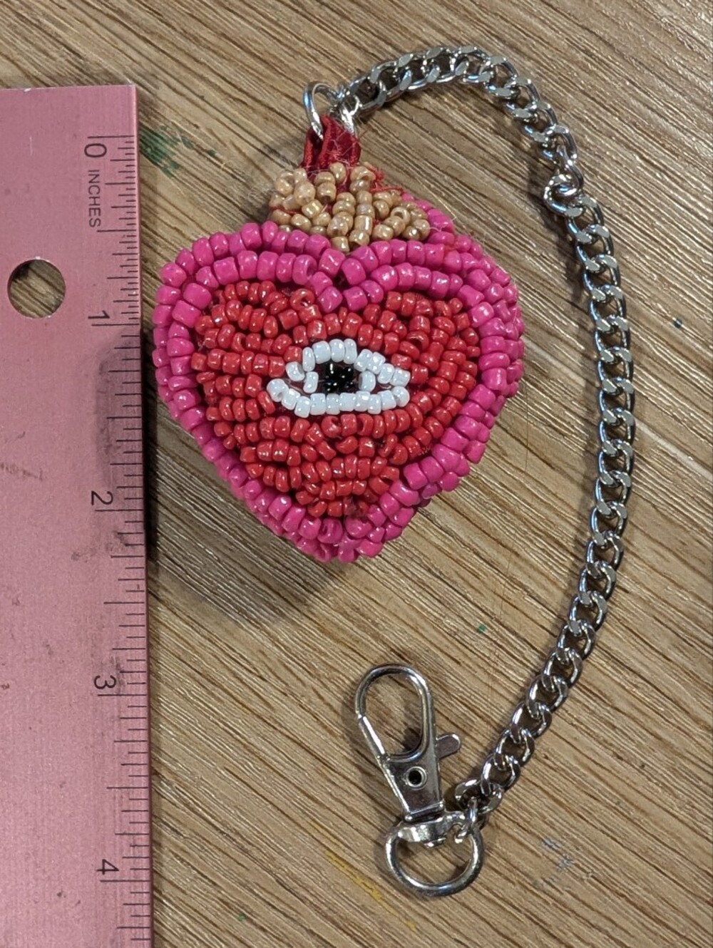 sold**Handmade 3D Beaded Bag Charm 1pc - Picture 10 of 16